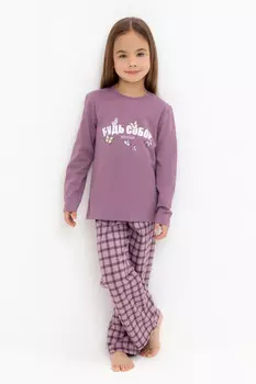 Пижама для девочек CROCKID, К 1623, цвет - бордовый