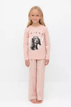 Пижама для девочек CROCKID, К 1623, цвет - розовый