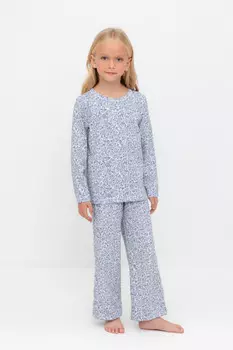 Пижама для девочек CROCKID, К 1625, цвет - белый