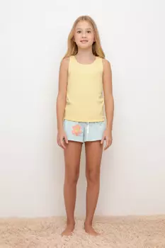Пижама для девочек CROCKID, К 1631, цвет - желтый