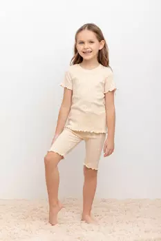 Пижама для девочек CROCKID, К 1632-1, цвет - светло-розовый