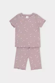 Пижама для девочек CROCKID, К 1632-1, цвет - кофейный