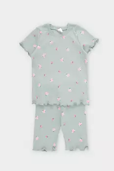 Пижама для девочек CROCKID, К 1632-1, цвет - голубой