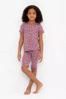 Пижама для девочек CROCKID, К 1632, цвет - фиолетовый