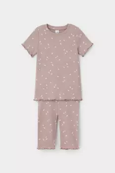 Пижама для девочек CROCKID, К 1632, цвет - кофейный