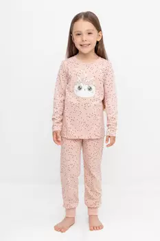 Пижама для девочек CROCKID, К 1637, цвет - розовый