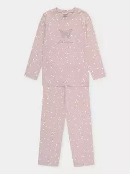 Пижама для девочек CROCKID, К 1639, цвет - кофейный