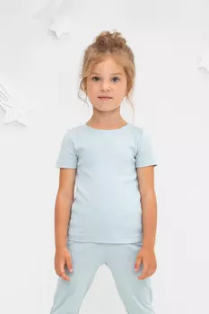 Пижама для девочек CROCKID, К 302211-1, цвет - голубой