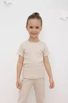Пижама для девочек CROCKID, К 302211-1, цвет - бежевый