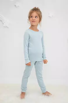 Пижама для девочек CROCKID, К 400600-1, цвет - голубой