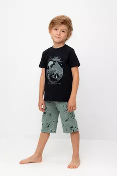 Пижама для мальчиков CROCKID, К 1528/24, цвет - черный3