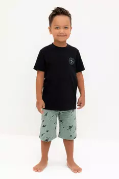 Пижама для мальчиков CROCKID, К 1528, цвет - черный3