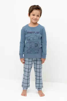 Пижама для мальчиков CROCKID, К 1541, цвет - синий