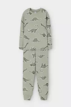 Пижама для мальчиков CROCKID, К 1552, цвет - хаки