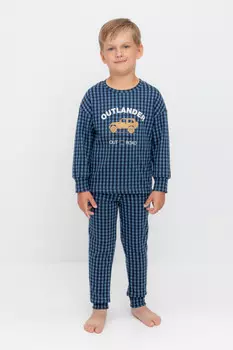 Пижама для мальчиков CROCKID, К 1581, цвет - синий