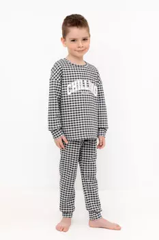 Пижама для мальчиков CROCKID, К 1581, цвет - светло-серый5