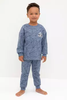 Пижама для мальчиков CROCKID, К 1581, цвет - голубой