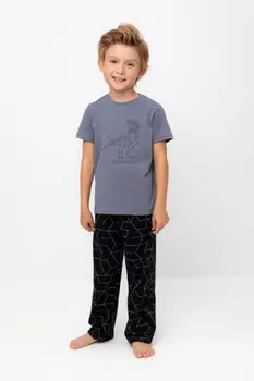 Пижама для мальчиков CROCKID, К 1599, цвет - темно-серый