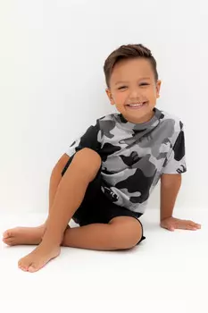 Пижама для мальчиков CROCKID, К 1614, цвет - черный3