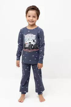 Пижама для мальчиков CROCKID, К 1621, цвет - серый