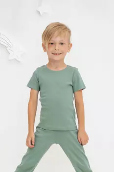 Пижама для мальчиков CROCKID, К 302211-1, цвет - зеленый
