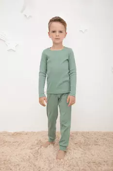 Пижама для мальчиков CROCKID, К 400600-1, цвет - зеленый