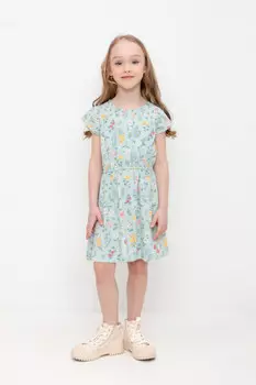 Платье для девочек CROCKID, К 5792, цвет - голубой