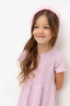Платье для девочек CROCKID, К 5793, цвет - розовый