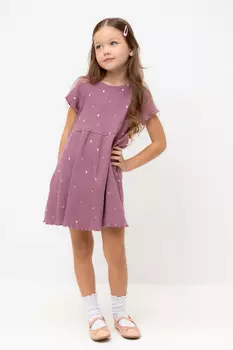 Платье для девочек CROCKID, К 5793, цвет - бордовый
