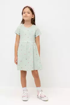 Платье для девочек CROCKID, К 5793, цвет - голубой