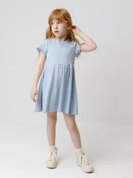 Платье для девочек CROCKID, К 5793, цвет - голубой