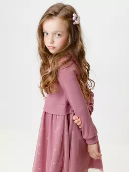 Платье для девочек CROCKID, К 5833, цвет - розовый