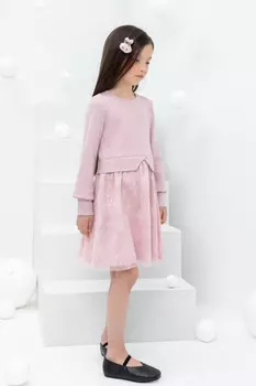 Платье для девочек CROCKID, К 5833, цвет - розовый