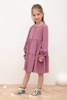 Платье для девочек CROCKID, К 5840, цвет - фиолетовый