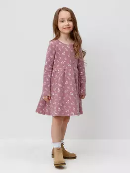 Платье для девочек CROCKID, К 5841, цвет - розовый