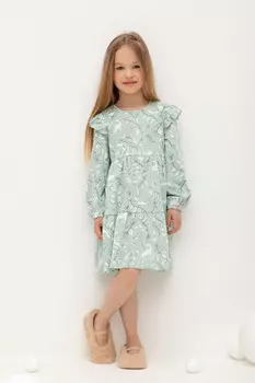 Платье для девочек CROCKID, К 5845, цвет - голубой