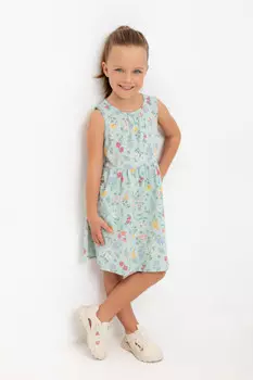 Платье для девочек CROCKID, К 5882, цвет - голубой