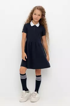 Платье для девочек CROCKID, К 5884, цвет - синий