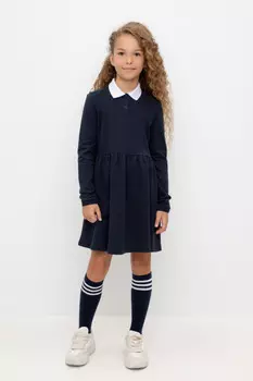 Платье для девочек CROCKID, К 5885, цвет - синий