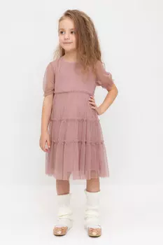 Платье для девочек CROCKID, К 5909, цвет - розовый
