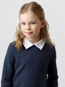 Платье для девочек CROCKID, К 5934, цвет - синий