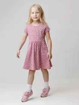 Платье для девочек CROCKID, КР 5644, цвет - розовый