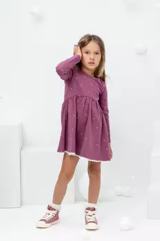 Платье для девочек CROCKID, КР 5720, цвет - фиолетовый