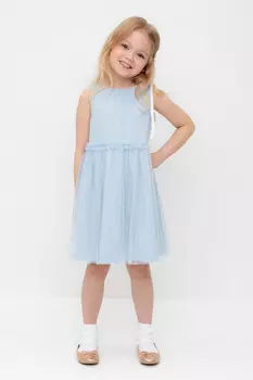 Платье для девочек CROCKID, КР 5734, цвет - голубой