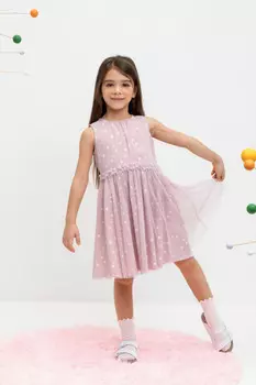 Платье для девочек CROCKID, КР 5734, цвет - розовый