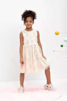 Платье для девочек CROCKID, КР 5734, цвет - светло-розовый