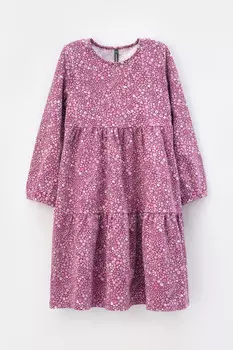 Платье для девочек CROCKID, КР 5770, цвет - фиолетовый