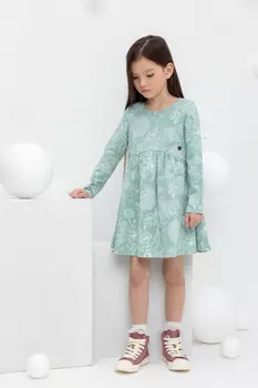 Платье для девочек CROCKID, КР 5788, цвет - голубой