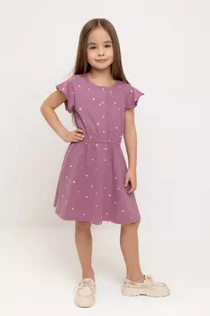 Платье для девочек CROCKID, КР 5792-1, цвет - бордовый