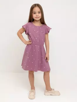 Платье для девочек CROCKID, КР 5792, цвет - бордовый
